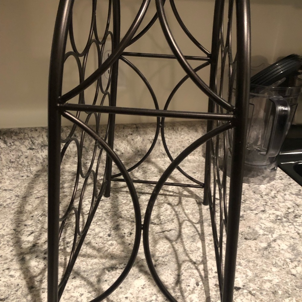 Espresso Colored Wine Rack. - Picture 2 of 3